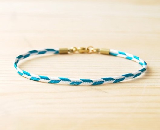 hand-knitted bracelet